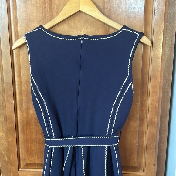 Adorable Lyna Dress Navy with White Accents Small Nautical Rockabilly Pinup - Picture 4 of 4